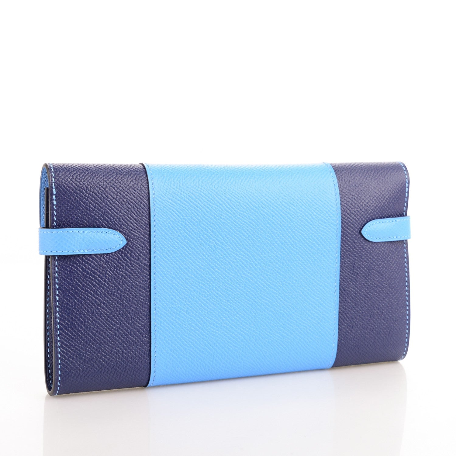 Hermes Epsom Kelly Longue Flag Wallet Bleu Paradis Bleu Saphir 3 of 7