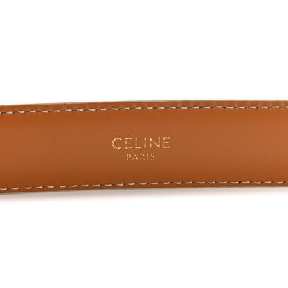 Celine Triomphe Canvas Medium 25mm Belt 85 34 White 3 of 9