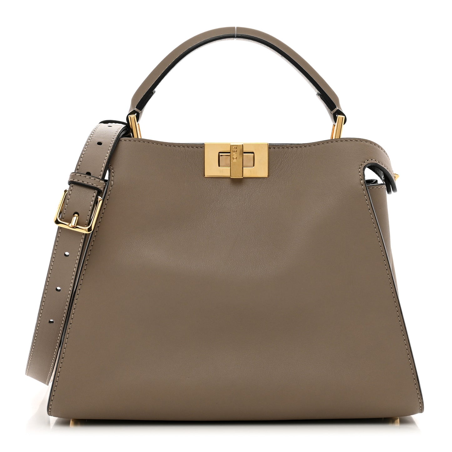 Vitello Tahiti Burro Medium Peekaboo Iconic Essentially Satchel Tortora Black