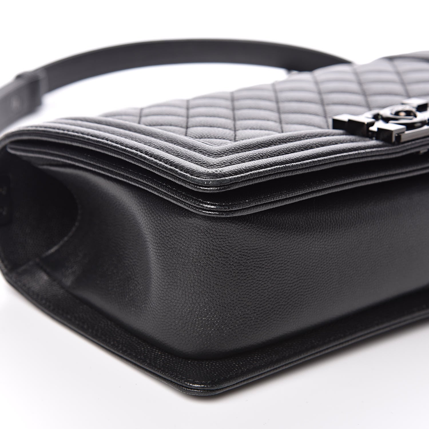 Chanel Caviar Quilted Medium Boy Flap So Black 8 of 11