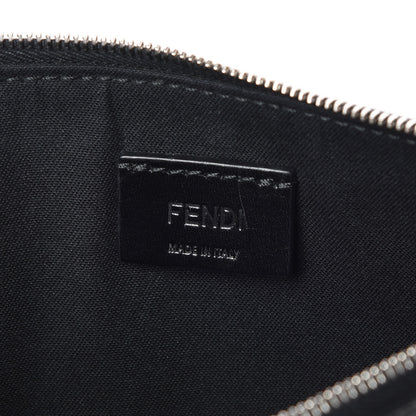 Fendi Vitello Elite Mink Fur Studded Karlito Zip Pouch Black 6 of 8
