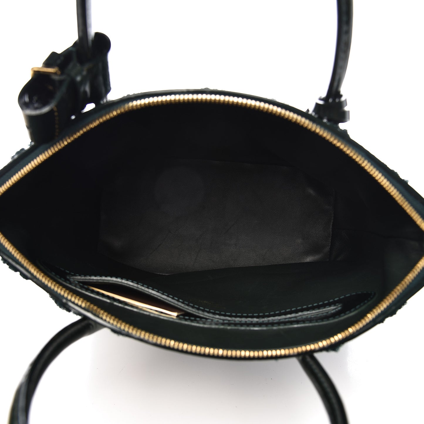 Patent Lambskin Fascination Lockit Vert Fonce