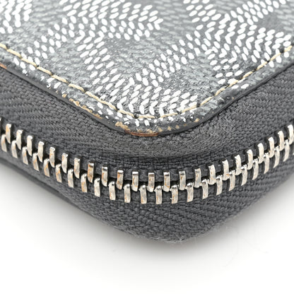 Goyard Goyardine Matignon Zip Around GM Wallet Grey 19 of 20