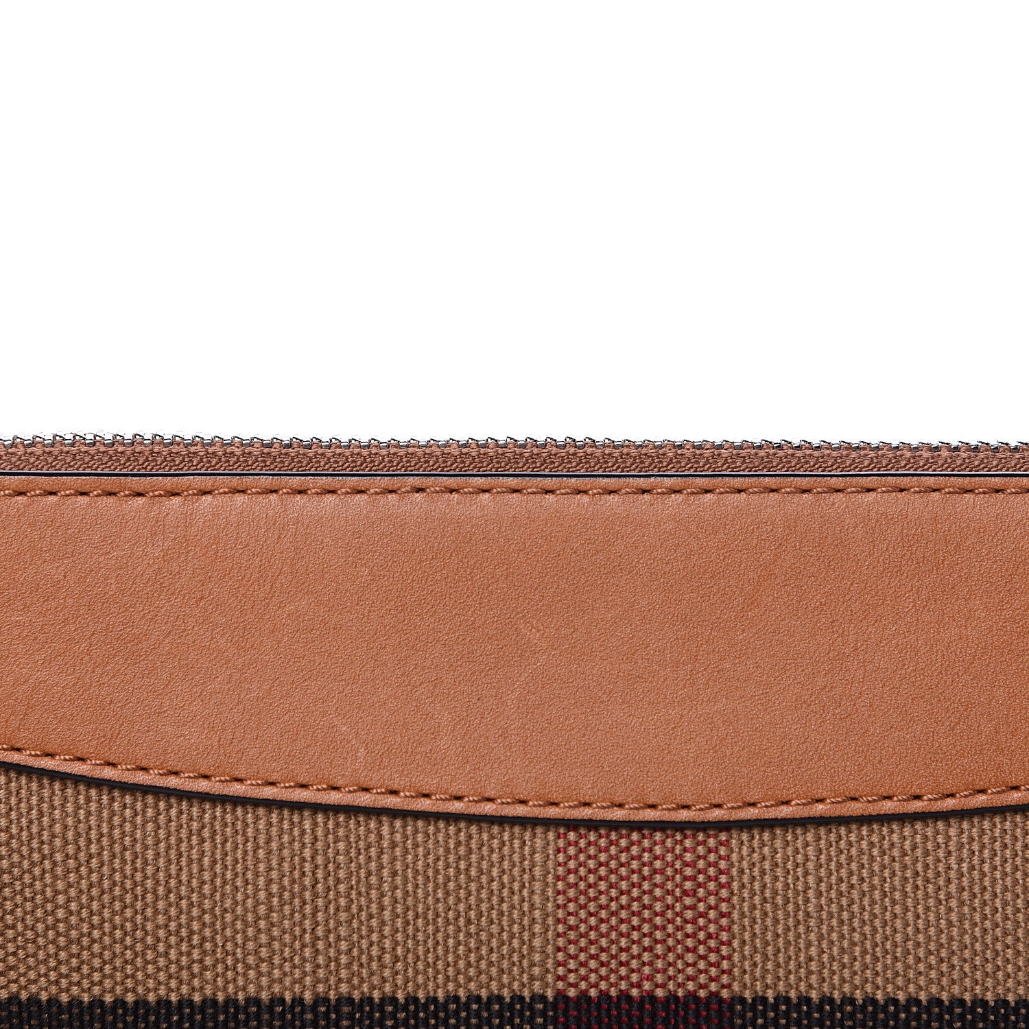 Burberry Mega Check Peyton Crossbody Clutch Bag Saddle Brown 12 of 12