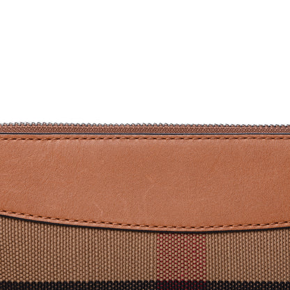 Burberry Mega Check Peyton Crossbody Clutch Bag Saddle Brown 12 of 12