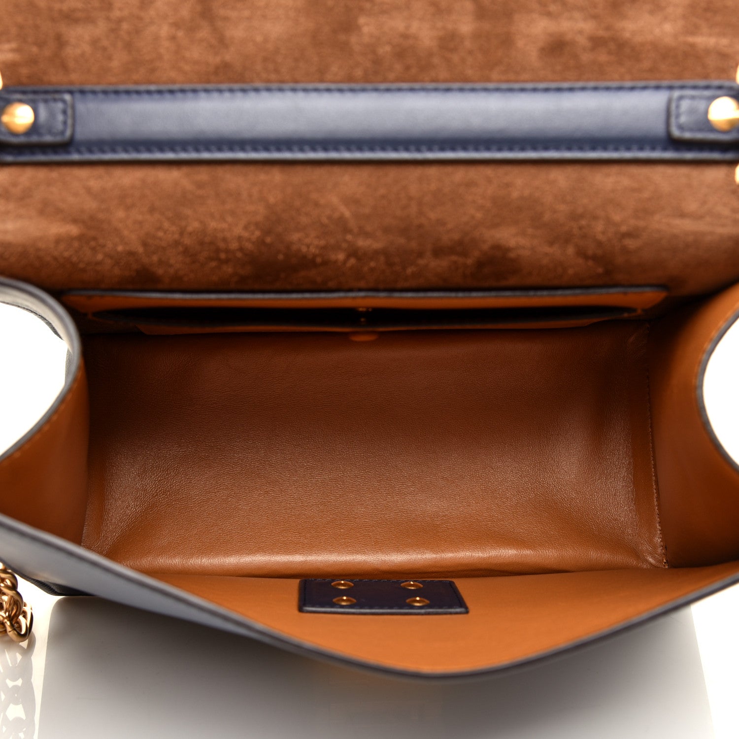 Fendi Vitello Grace Matte F is Fendi Kan U Shoulder Bag Navy 5 of 10