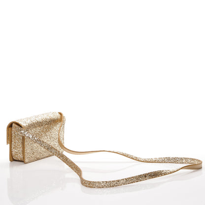 Saint Laurent Glitter Small Lulu Bunny Satchel Gold Silver 3 of 6