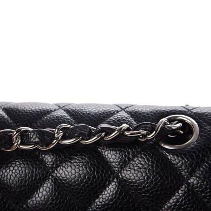 Chanel Caviar Quilted Medium Double Flap Black 12 of 13