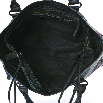 Balenciaga Agneau Graffiti All Over Classic Hardware City Black Vert Rouge 5 of 9