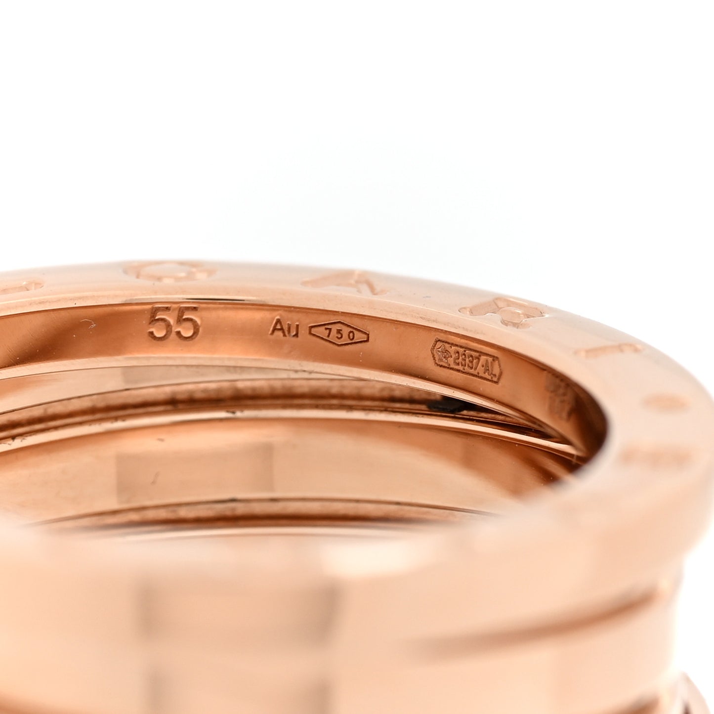18K Rose Gold B.Zero1 Three-Band Ring 55 7.25