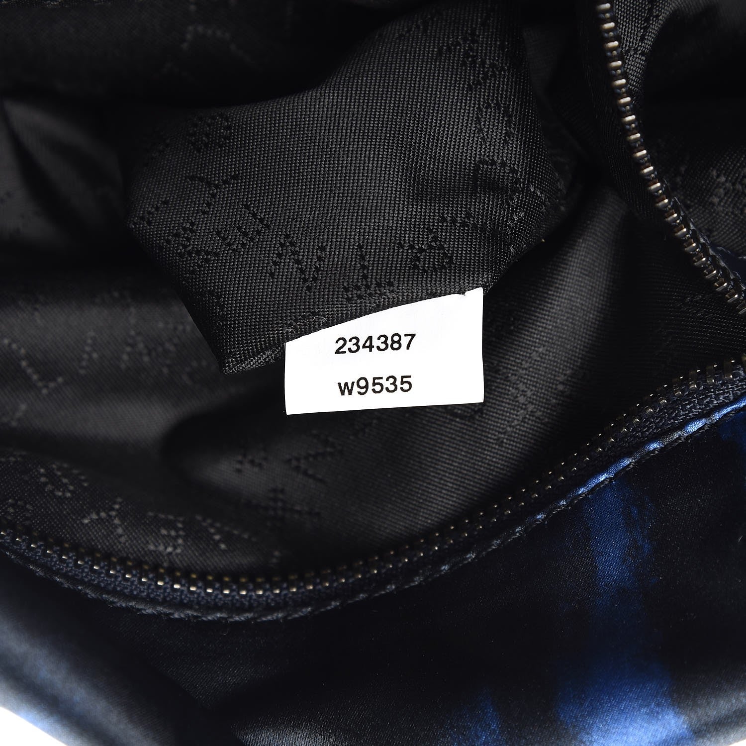 Stella McCartney Tie Dyed Satin Small Falabella Fold Over Tote Cerulean 7 of 7