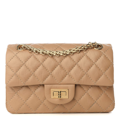 Chanel Aged Calfskin Quilted 2.55 Reissue Mini Flap Beige 1 of 9