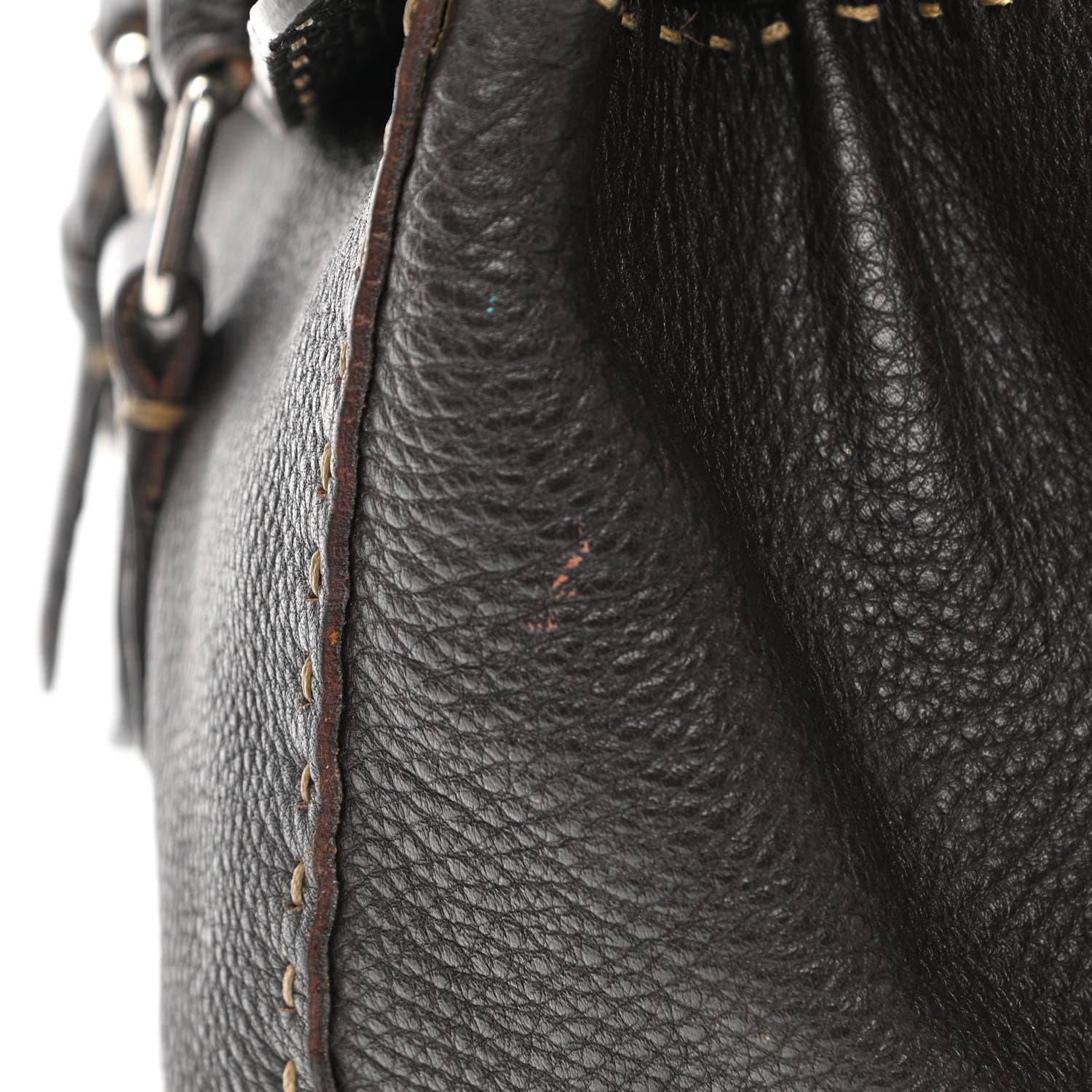 Fendi Cuoio Romano Selleria Shoulder Bag Testa di Moro 13 of 14