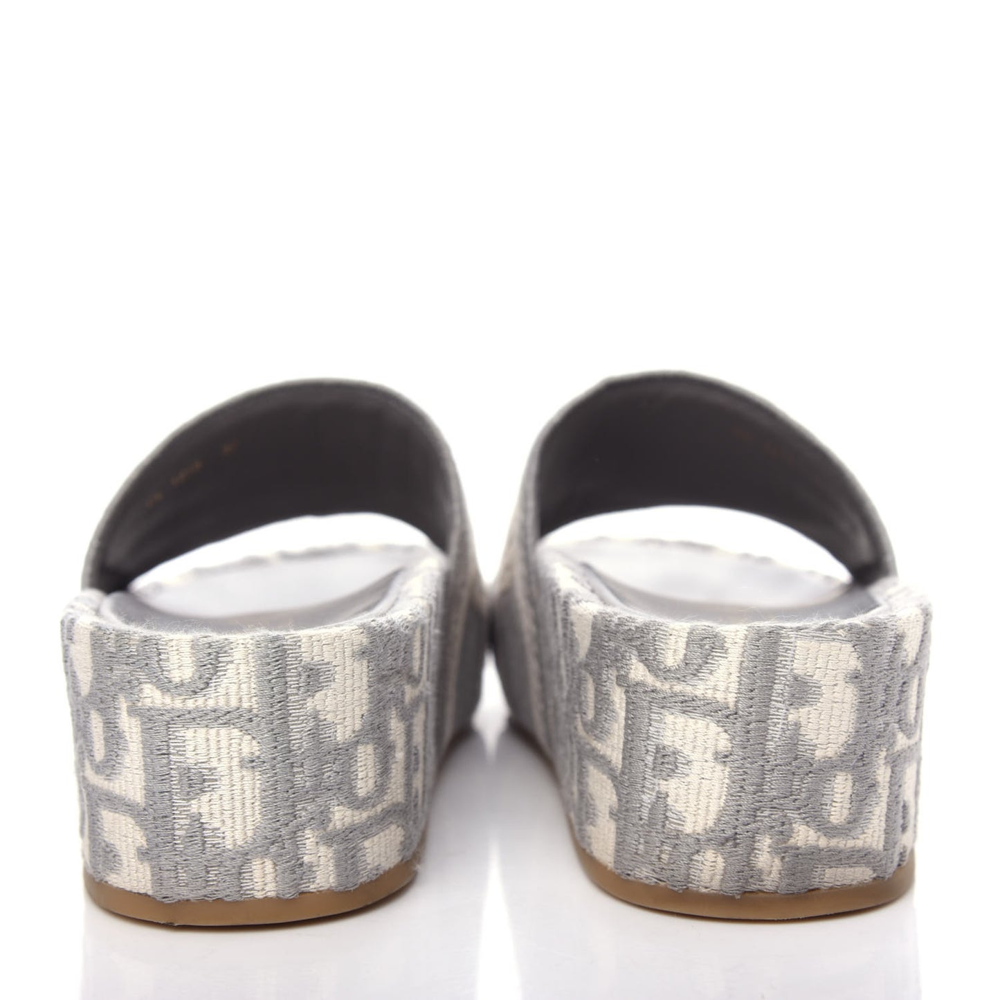 Oblique D-Way Platform Sandal 37 Grey Stone