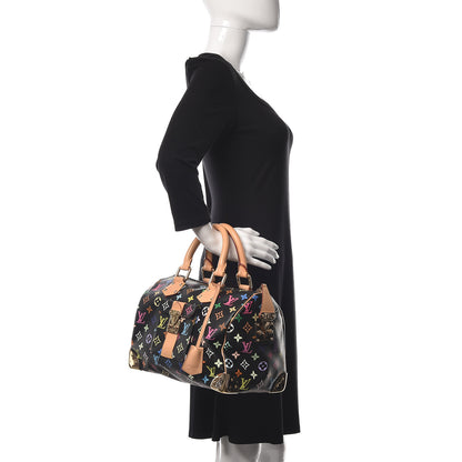Louis Vuitton Monogram Multicolor Speedy 30 Black 2 of 11
