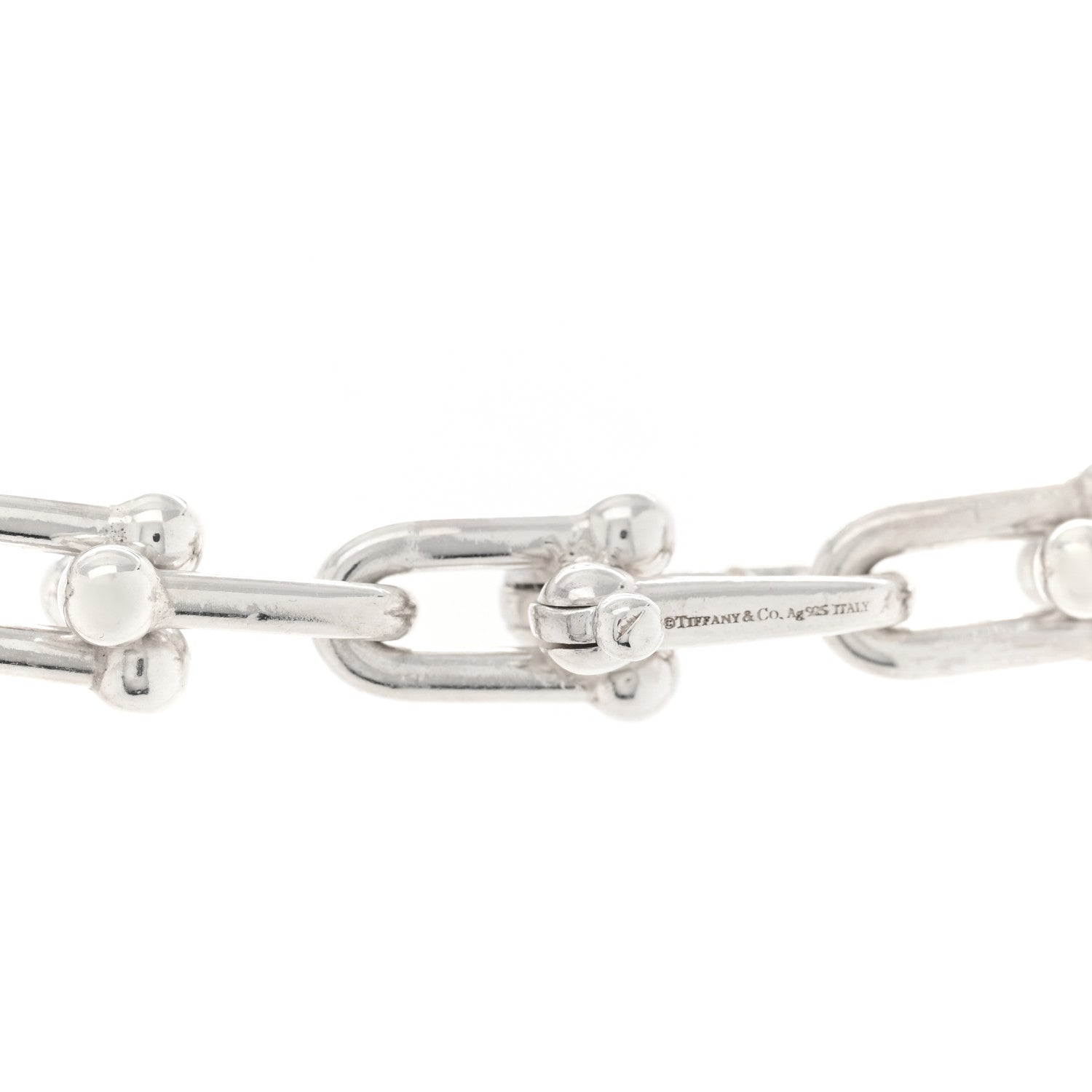 Tiffany Sterling Silver HardWear Graduated Link Necklace 3 of 3
