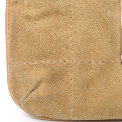 Chanel Suede Square Stitched Mademoiselle Shoulder Bag Beige 11 of 17