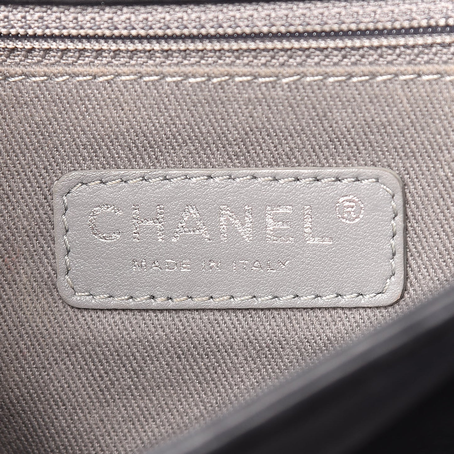 Calfskin Crystal Embossed Medium Boy Flap Black
