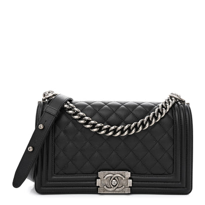 Chanel Caviar Quilted Medium Boy Flap Black 1 of 10