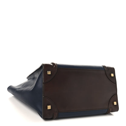 Celine Smooth Calfskin Mini Tri-Color Luggage Navy 4 of 14