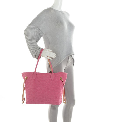 Louis Vuitton Monogram Denim Neverfull MM Rose 2 of 7