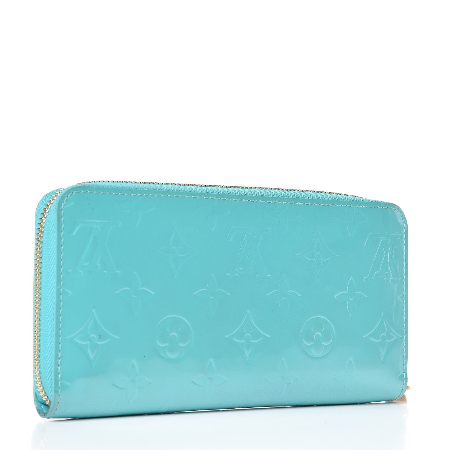 Louis Vuitton Vernis Zippy Wallet Blue Lagon 3 of 11