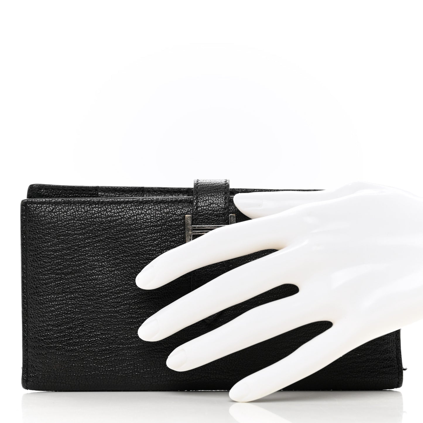Chèvre Mysore Bearn Gusset Wallet Black