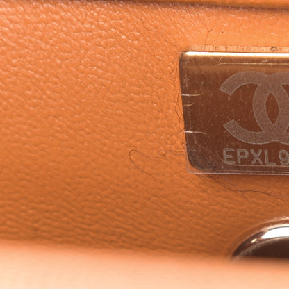 Chanel Caviar Quilted Mini Coco Handle Flap Light Brown 7 of 11