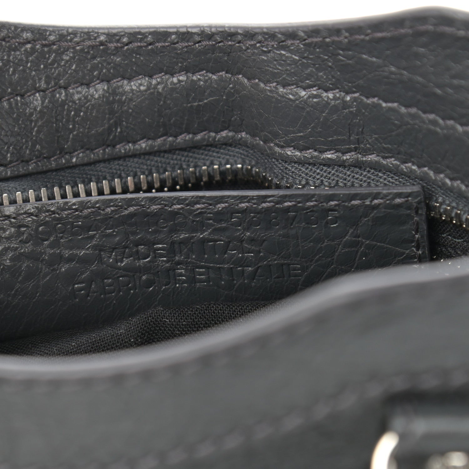 Balenciaga Agneau Giant 12 Silver Hardware Mini City Gris Fossile Anthracite 7 of 10