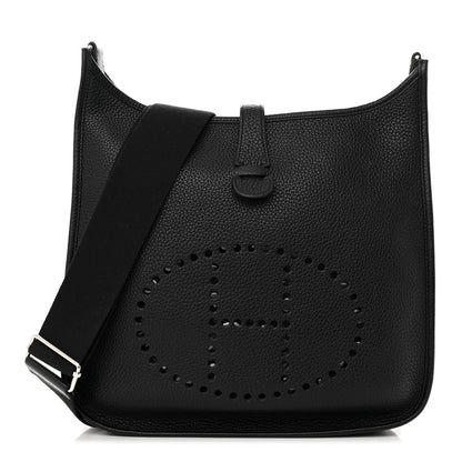 Hermes Taurillon Clemence Evelyne III GM Black 1 of 14