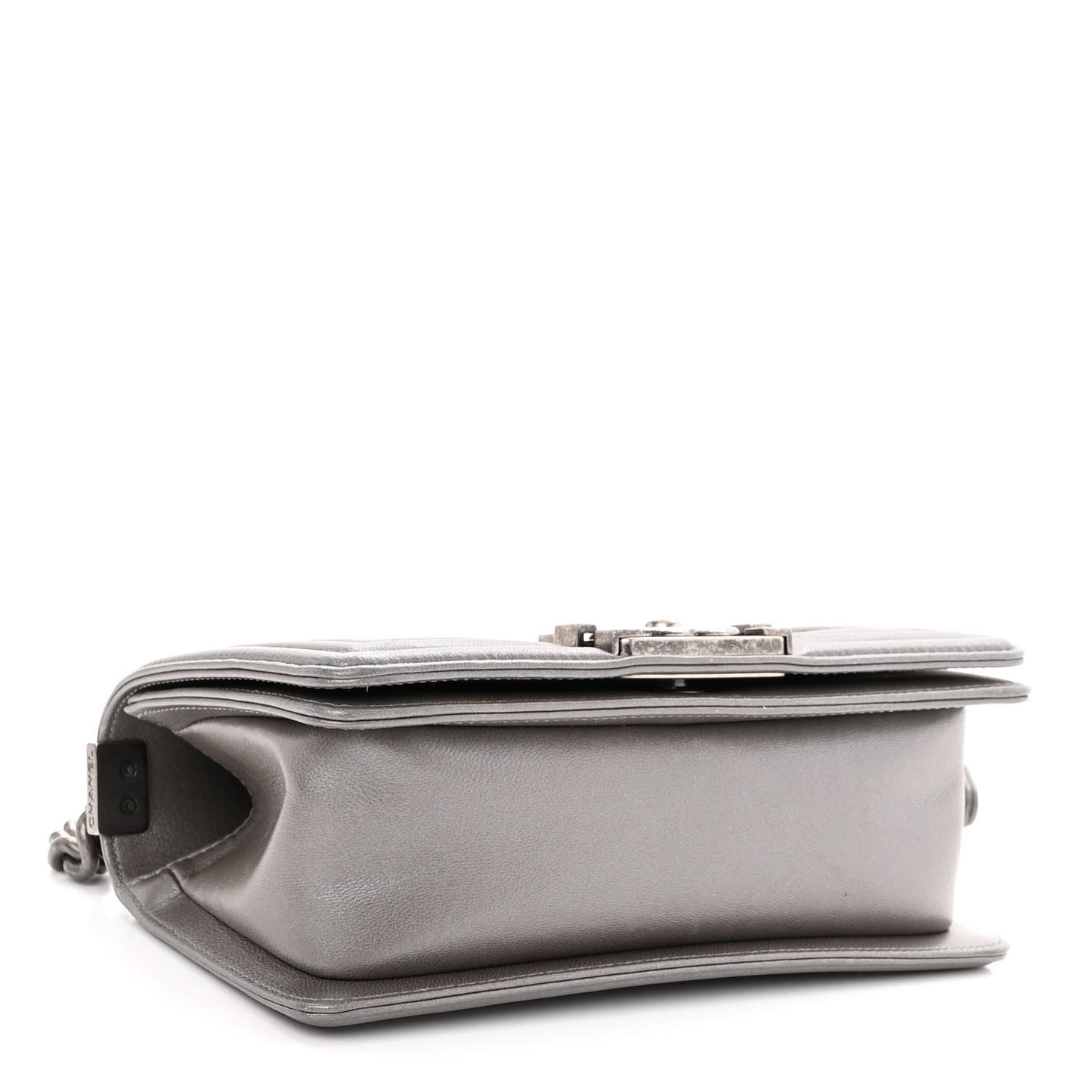 Galuchat Stingray Small Boy Flap Silver