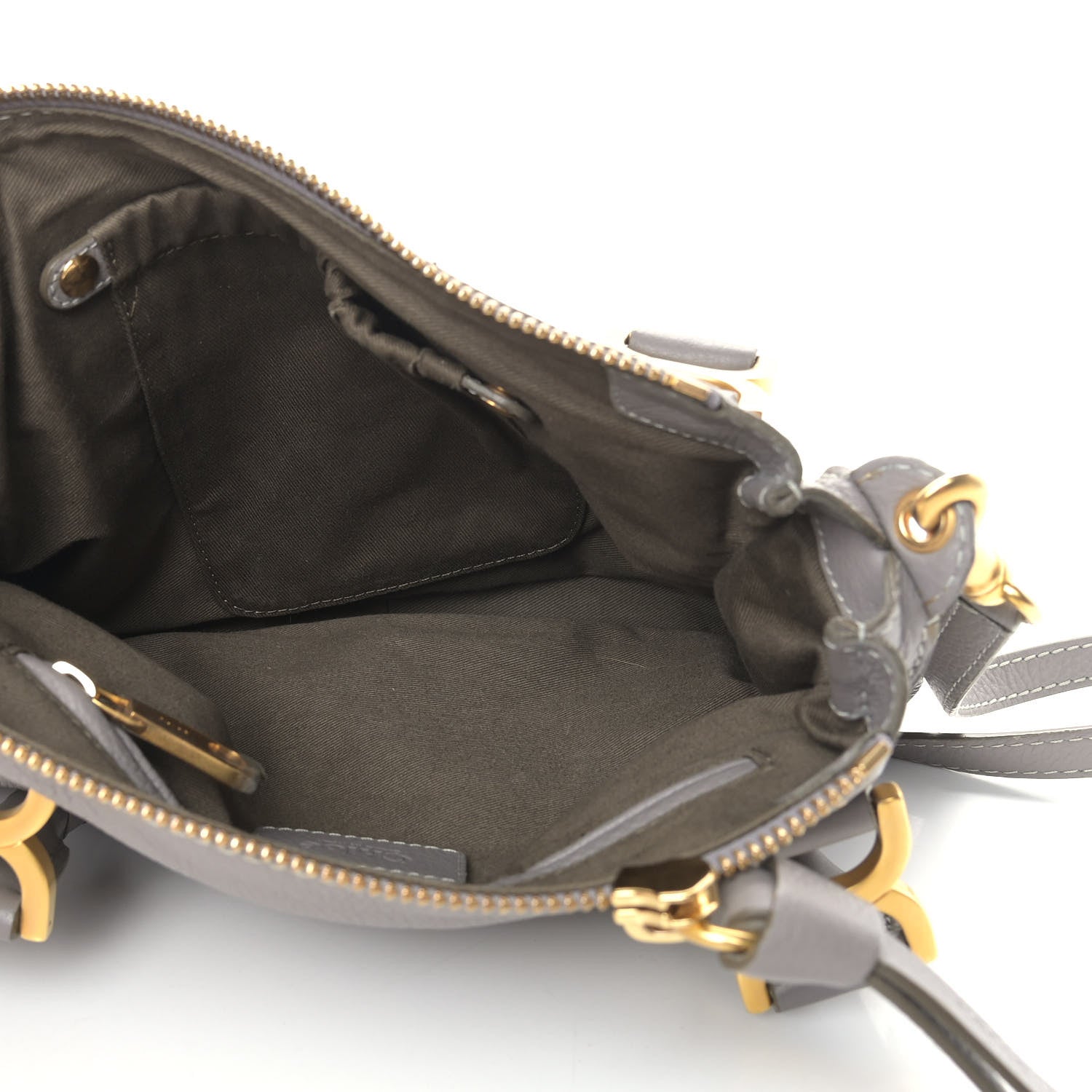 Chloe Calfskin Small Marcie Satchel Motty Grey 4 of 8