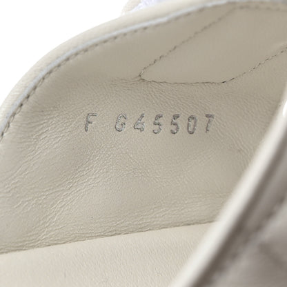 Chanel Lambskin Quilted Velcro Dad Chain CC Slide Sandals 39 White 7 of 9