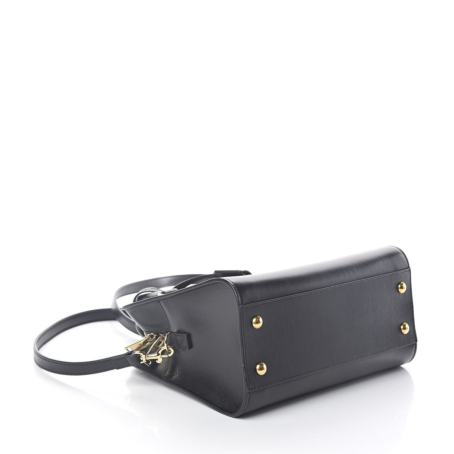 Saint Laurent Calfskin Monogram Baby Cabas Black 4 of 9