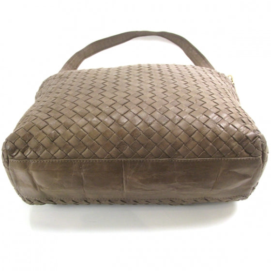 Vintage Woven Shoulder Bag Taupe