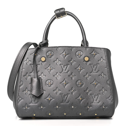 Louis Vuitton Empreinte Studded Montaigne BB Gris Silver 1 of 9