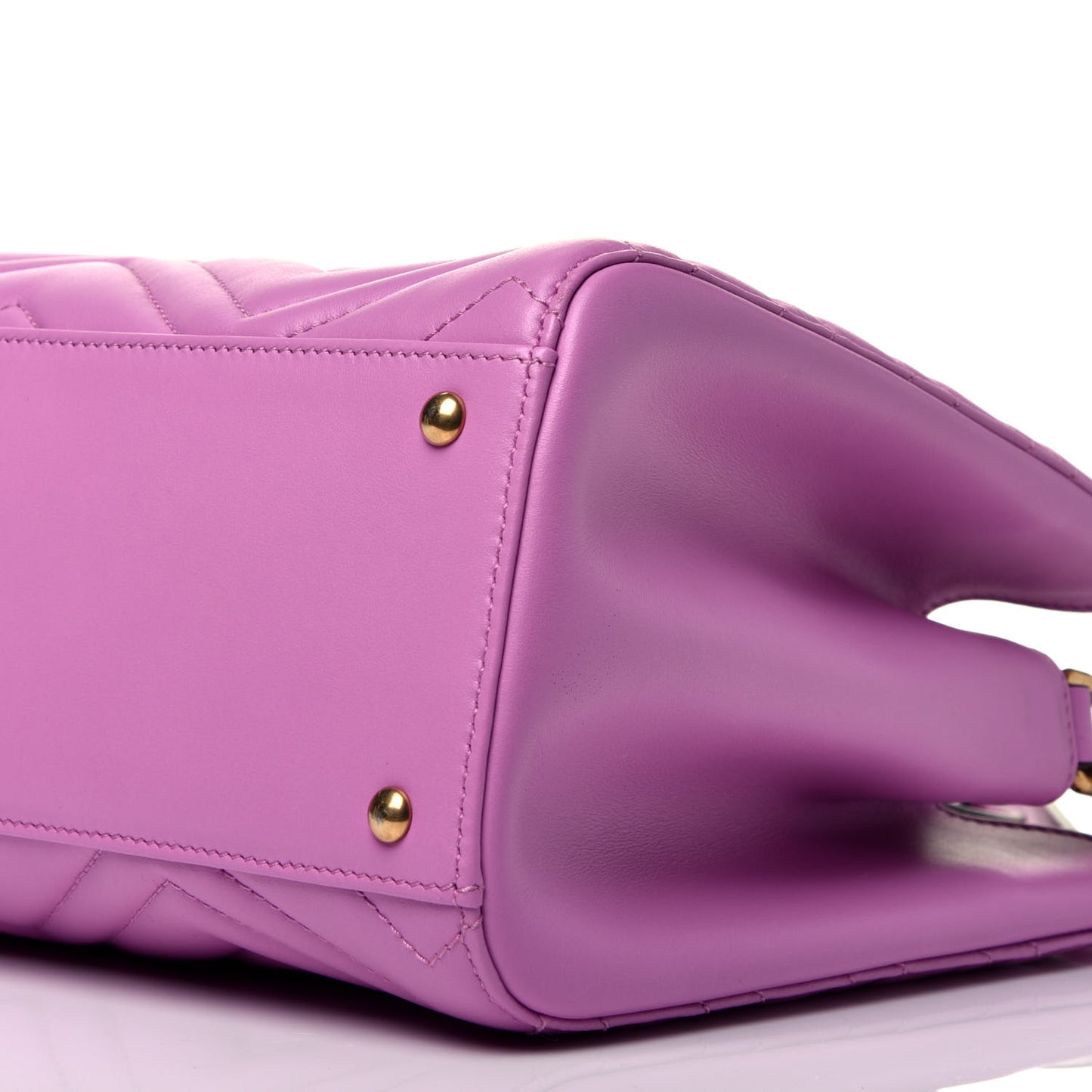 Calfskin Matelasse Small GG Marmont Tote Candy Mousse