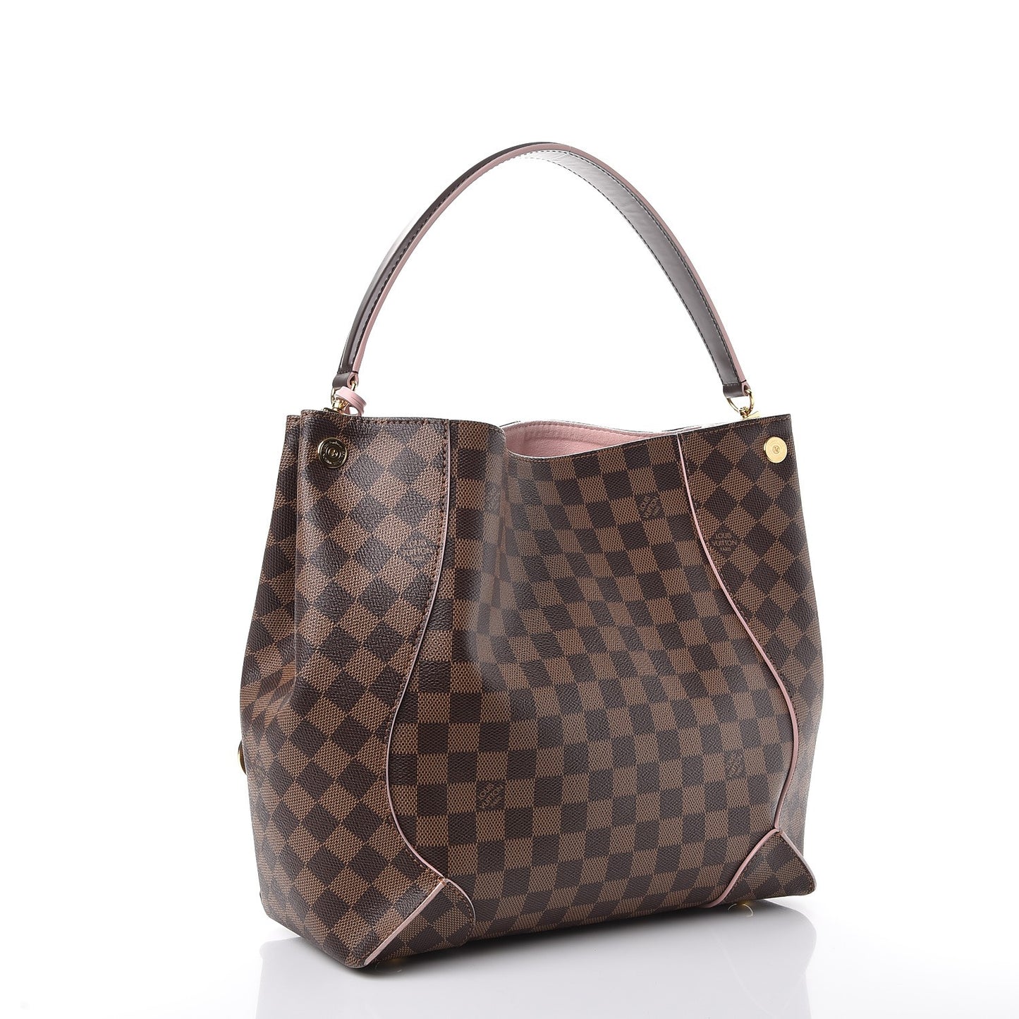 Damier Ebene Caissa Hobo Rose Ballerine