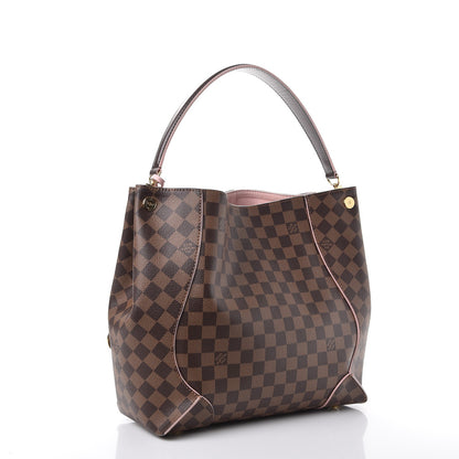 Louis Vuitton Damier Ebene Caissa Hobo Rose Ballerine 3 of 8