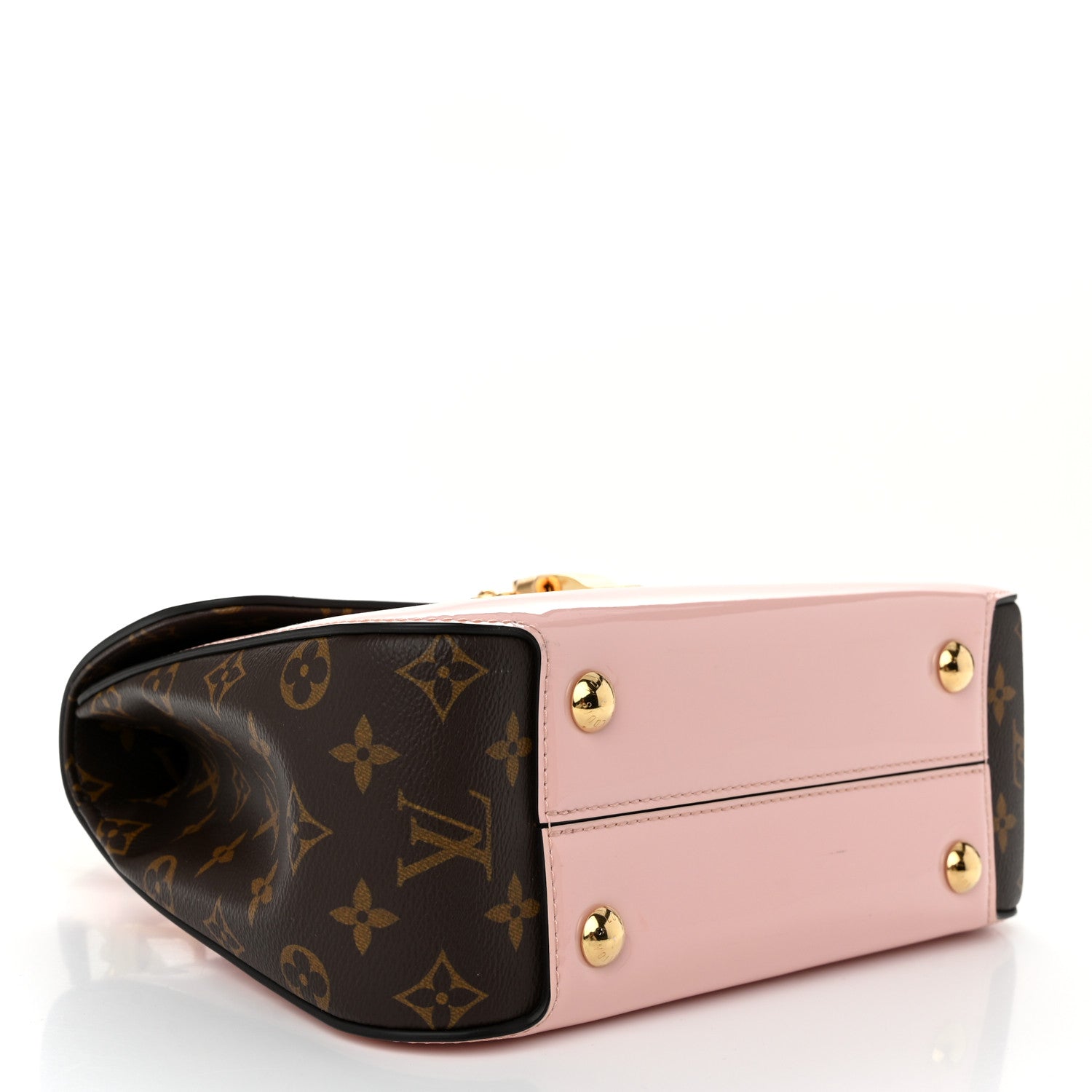 Louis Vuitton Patent Calfskin Monogram Cherrywood PM Rose Ballerine 3 of 9