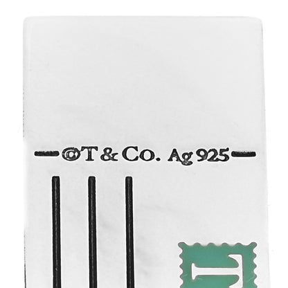 Tiffany Sterling Silver Enamel Paris Postcard Charm Blue 3 of 4