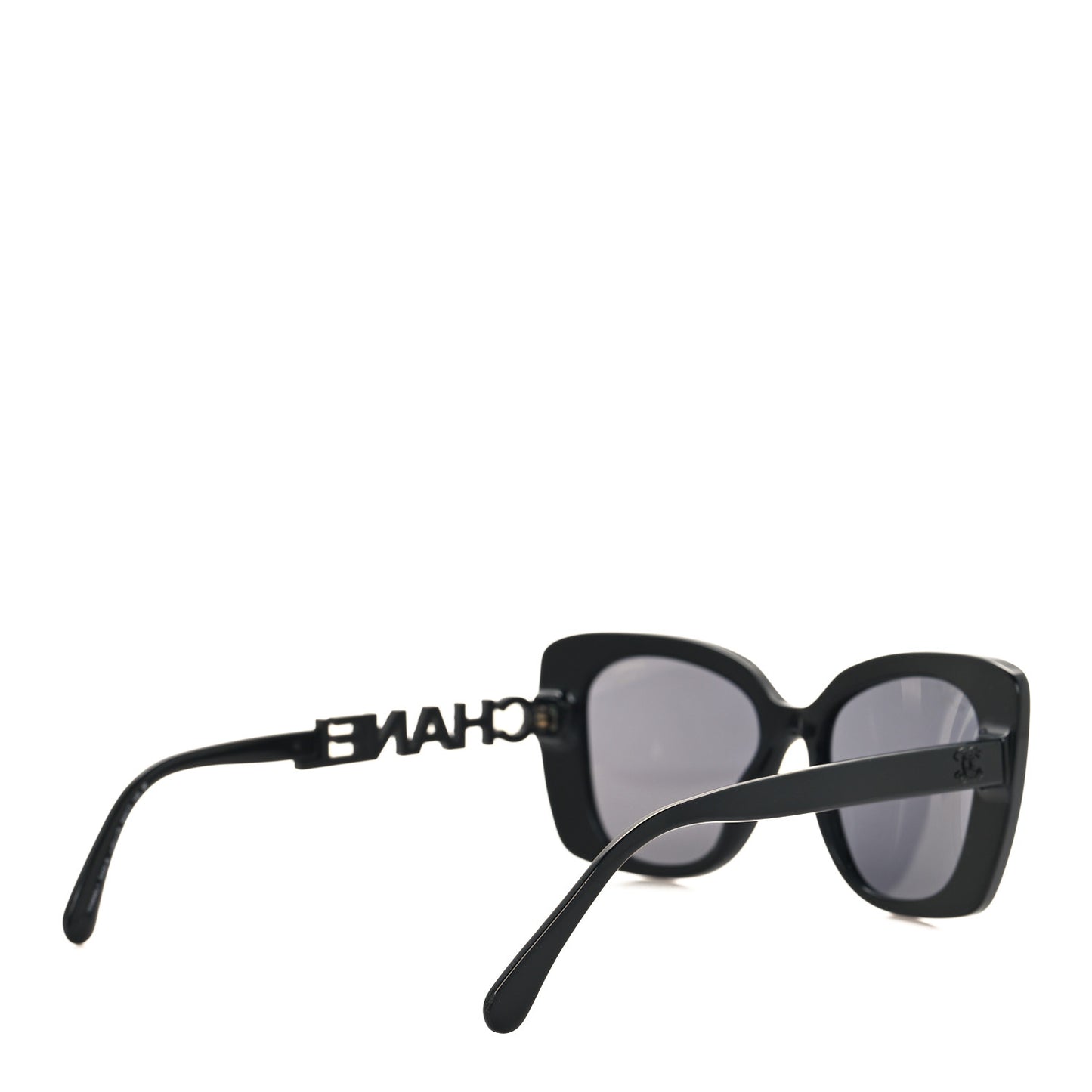 Acetate Strass Square Sunglasses 5422-B Black