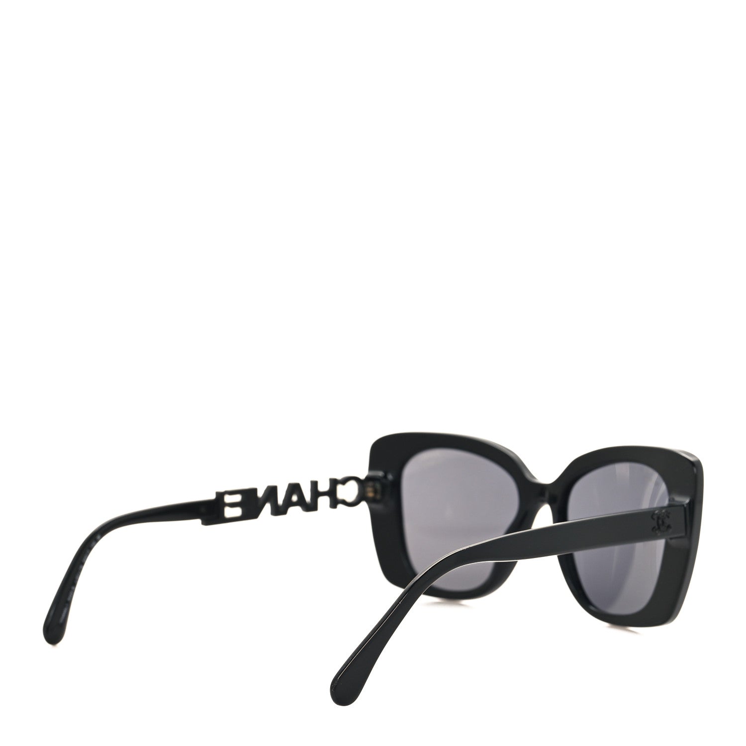 Chanel Acetate Strass Square Sunglasses 5422-B Black 4 of 8