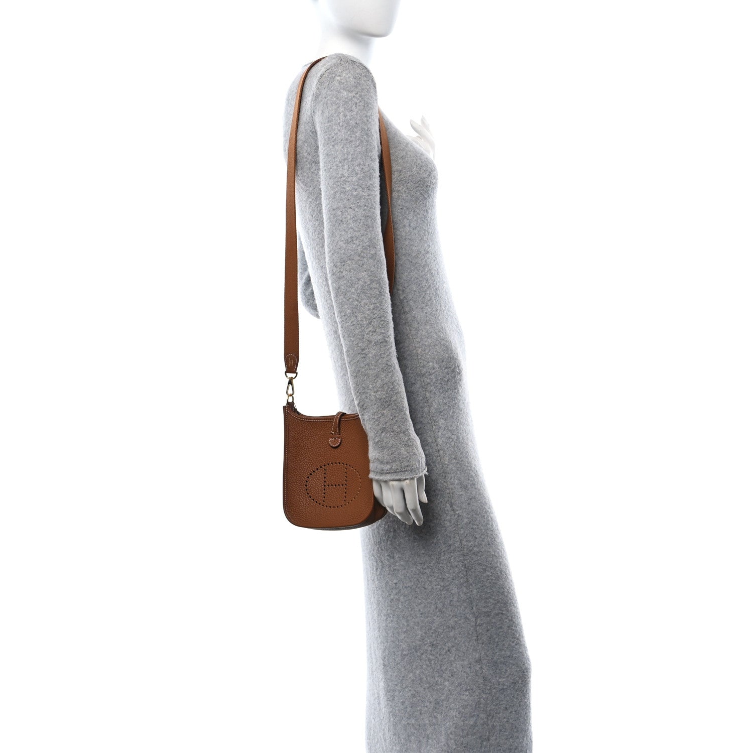Hermes Taurillon Clemence Evelyne TPM Gold 3 of 14