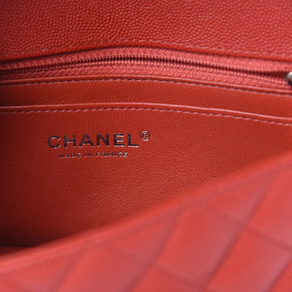 Chanel Caviar Quilted Mini Rectangular Flap Red 6 of 10
