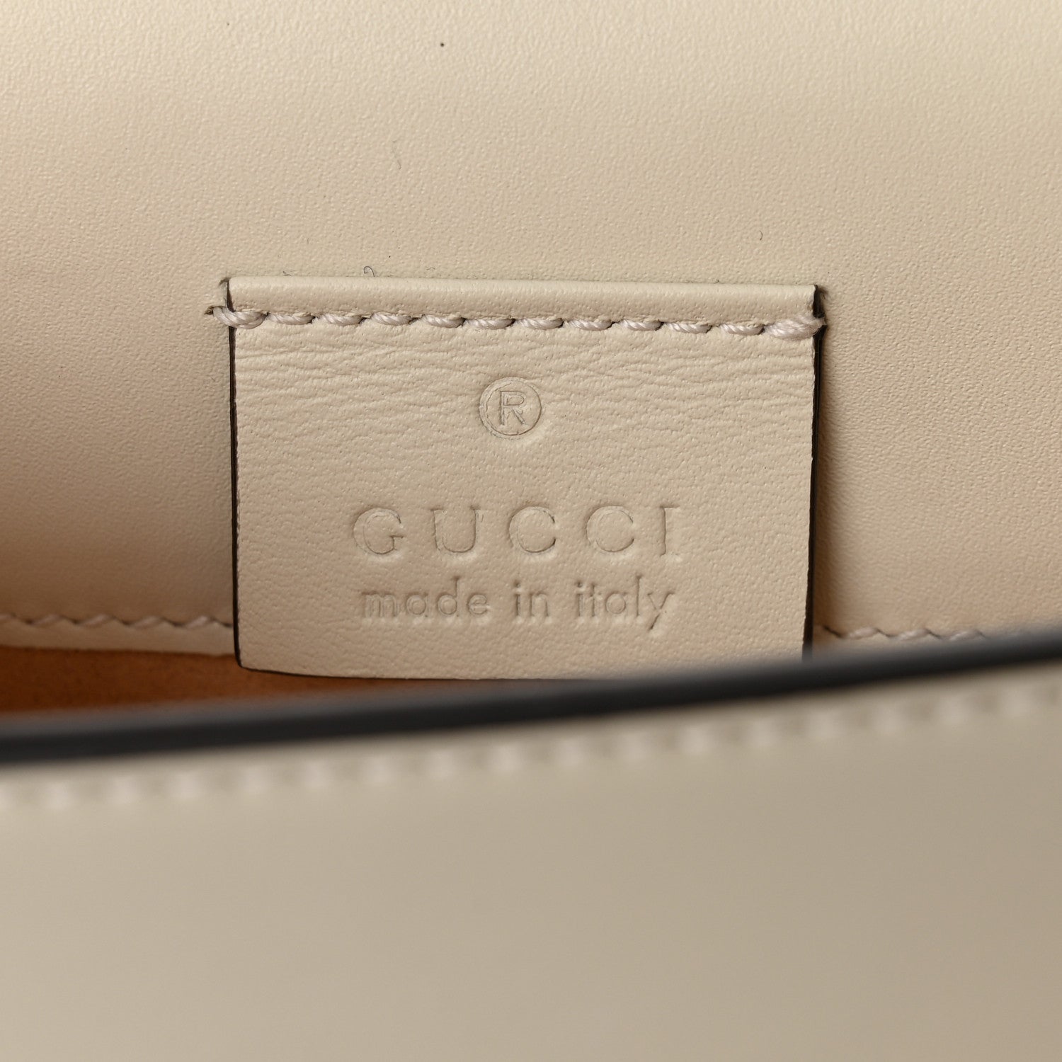 Gucci Calfskin Super Mini Sylvie Chain Shoulder Bag White 6 of 11