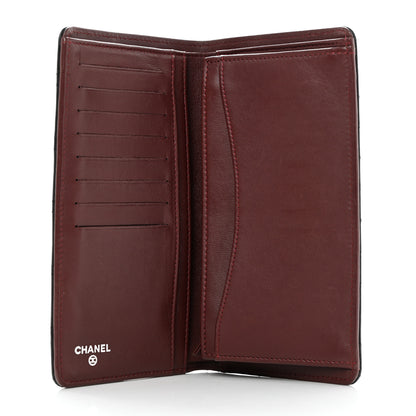 Chanel Lambskin Quilted Yen Wallet Black 5 of 9
