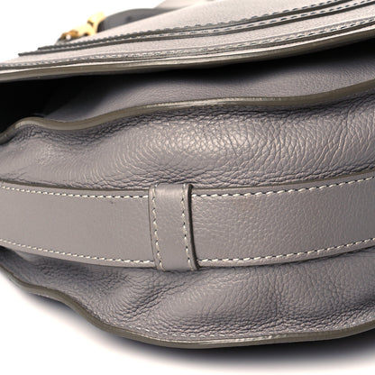 Chloe Calfskin Medium Marcie Round Crossbody Bag Cashmere Grey 9 of 11