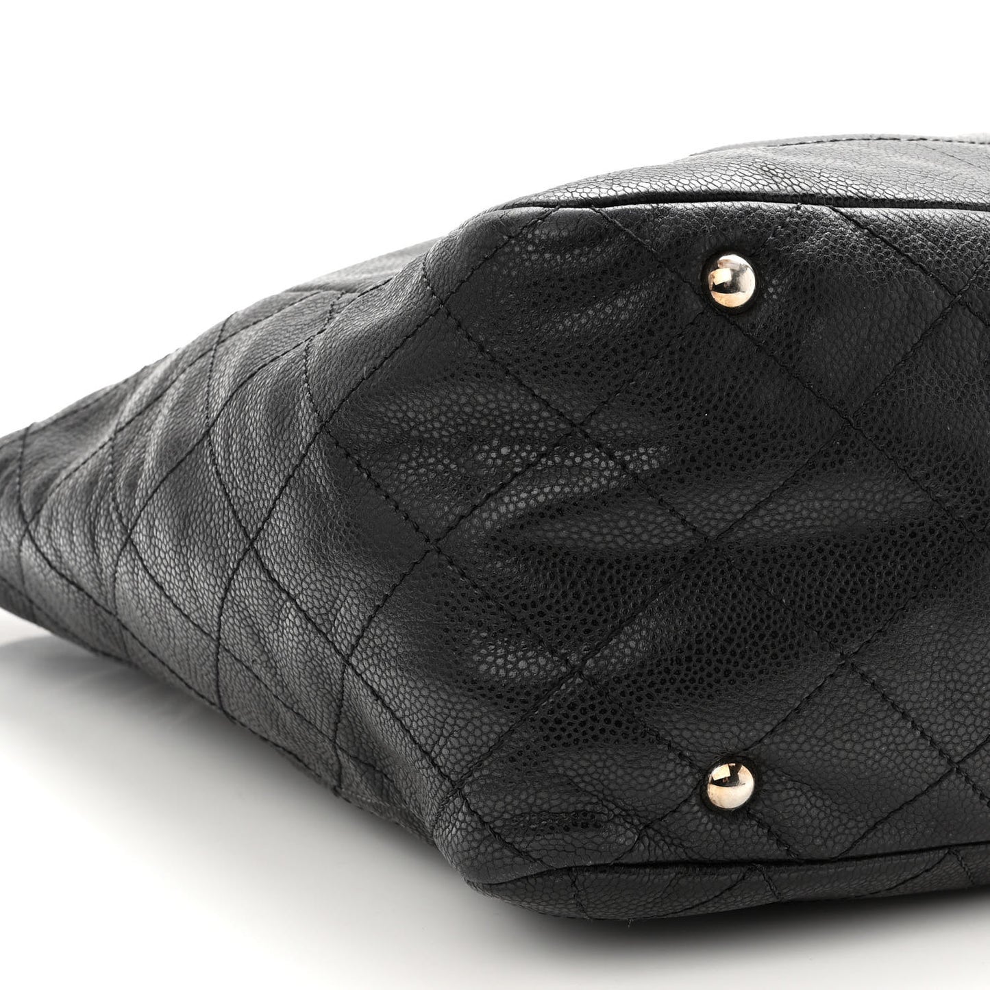 Caviar Stitched Timeless CC Soft Tote Black