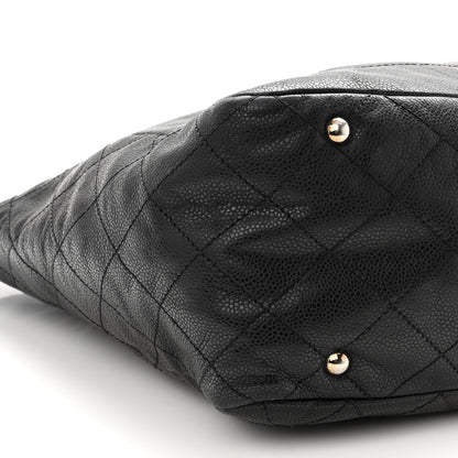 Chanel Caviar Stitched Timeless CC Soft Tote Black 8 of 9